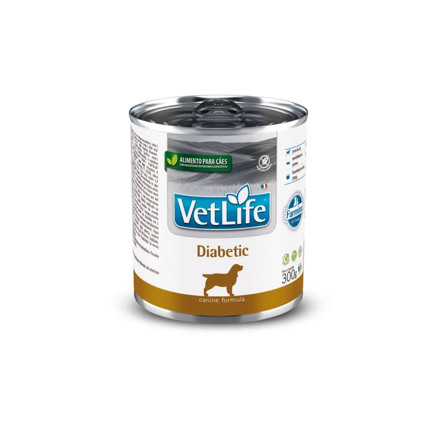 Ração Úmida Vet Life Diabetic para Cães Adultos